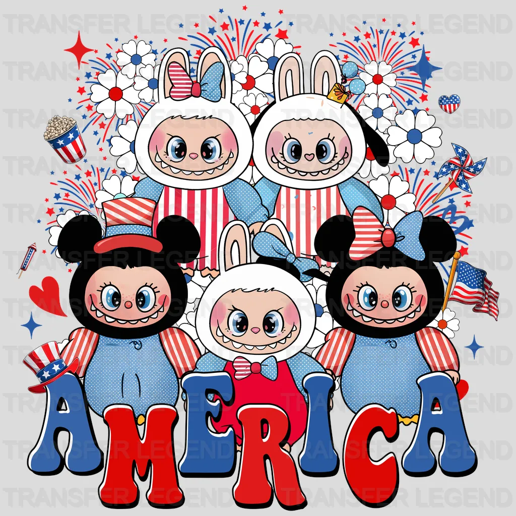 America Baby Labubu Design - DTF Heat Transfers