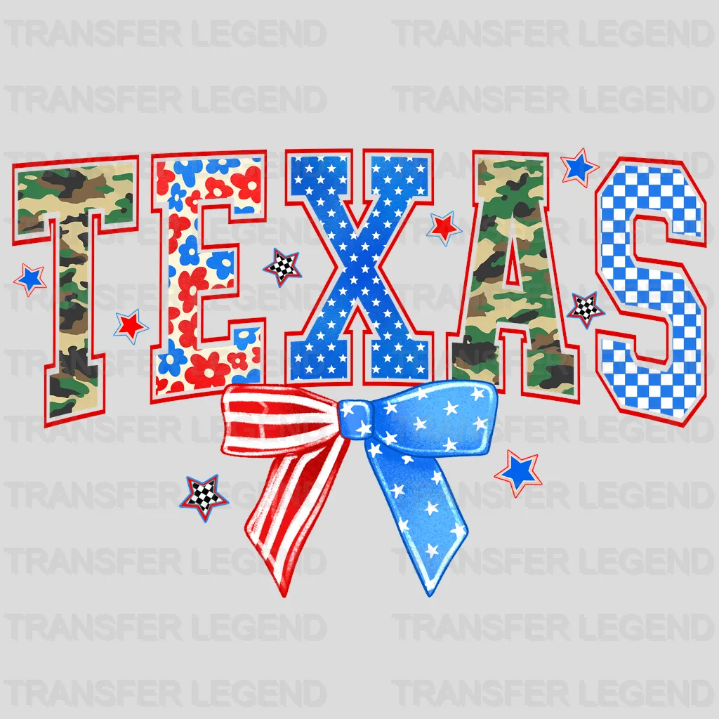 Texas 4th July Design - DTF Heat Transfers - transferlegend