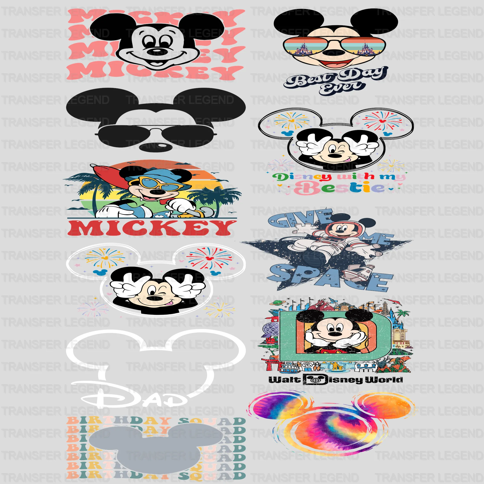 Premade Gang sheet-22X60-Cartoon Designs - transferlegend