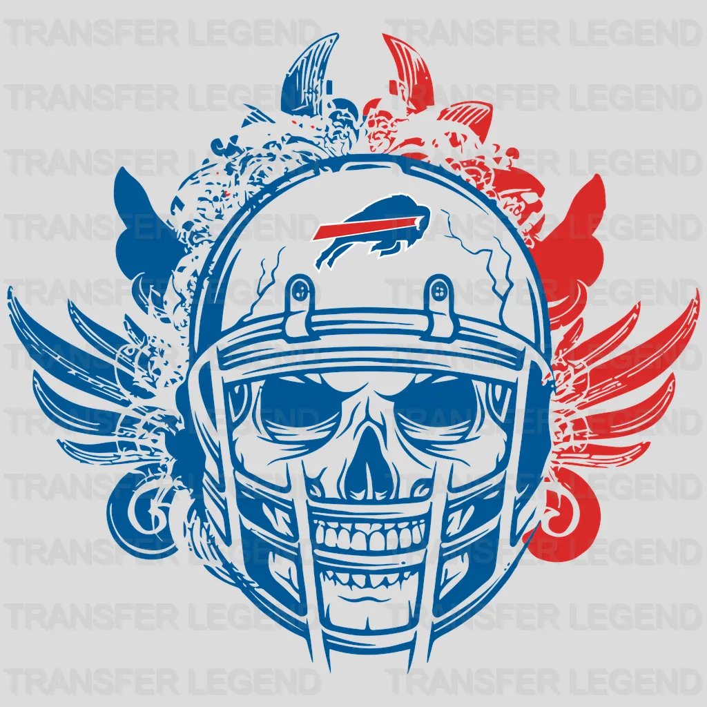 Buffalo Bills Ripped Chest Bulldog Emblem NFL Design - DTF Heat Transfer