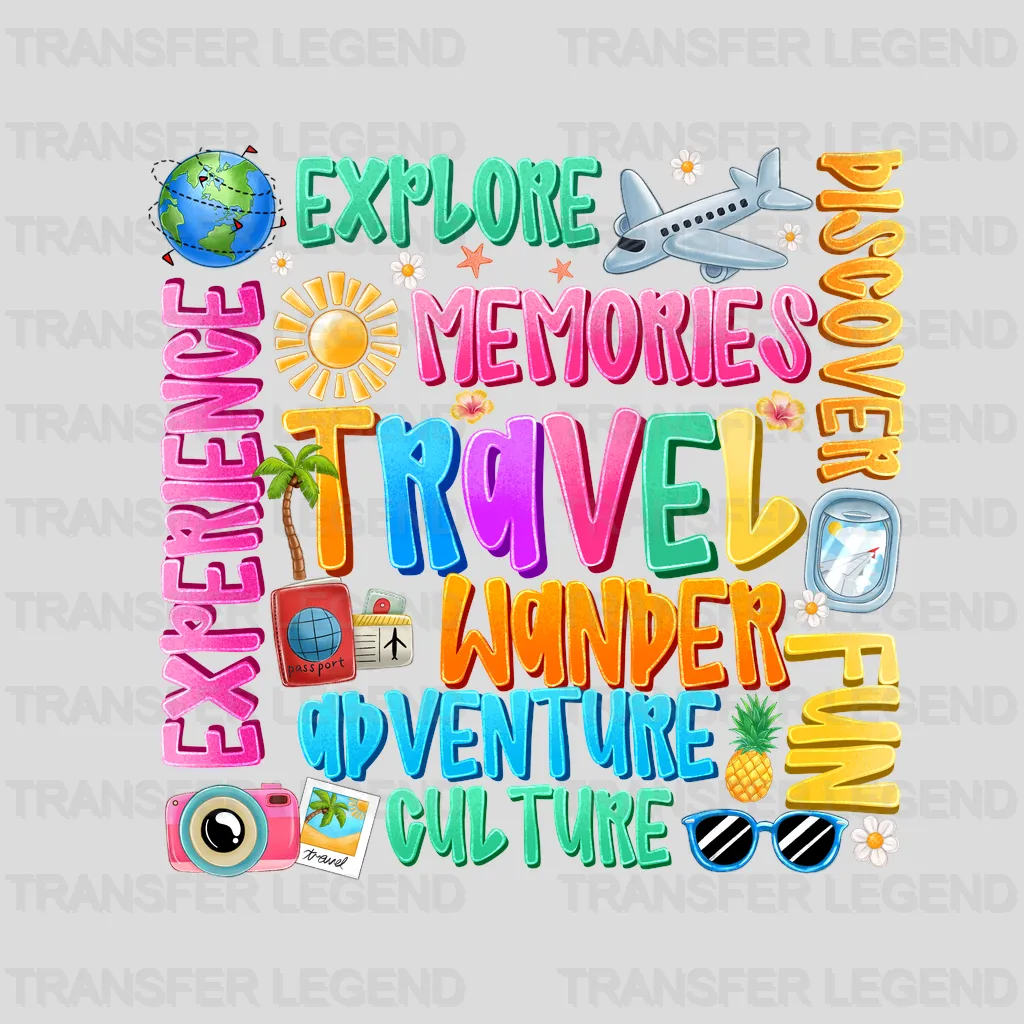 Travel Fun Summer Design - DTF Heat Transfers - transferlegend