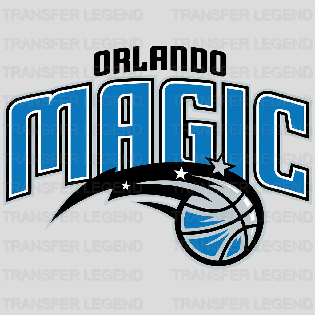 Orlando Magic Classic Wordmark & Comet Ball NBA Design - DTF Heat Transfer
