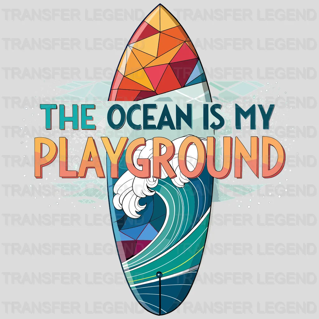 My Playground Surfing Design - DTF Heat Transfers - transferlegend