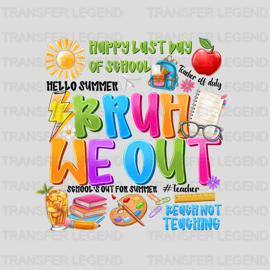 Teacher OffDuty Summer Design - DTF Heat Transfers - transferlegend