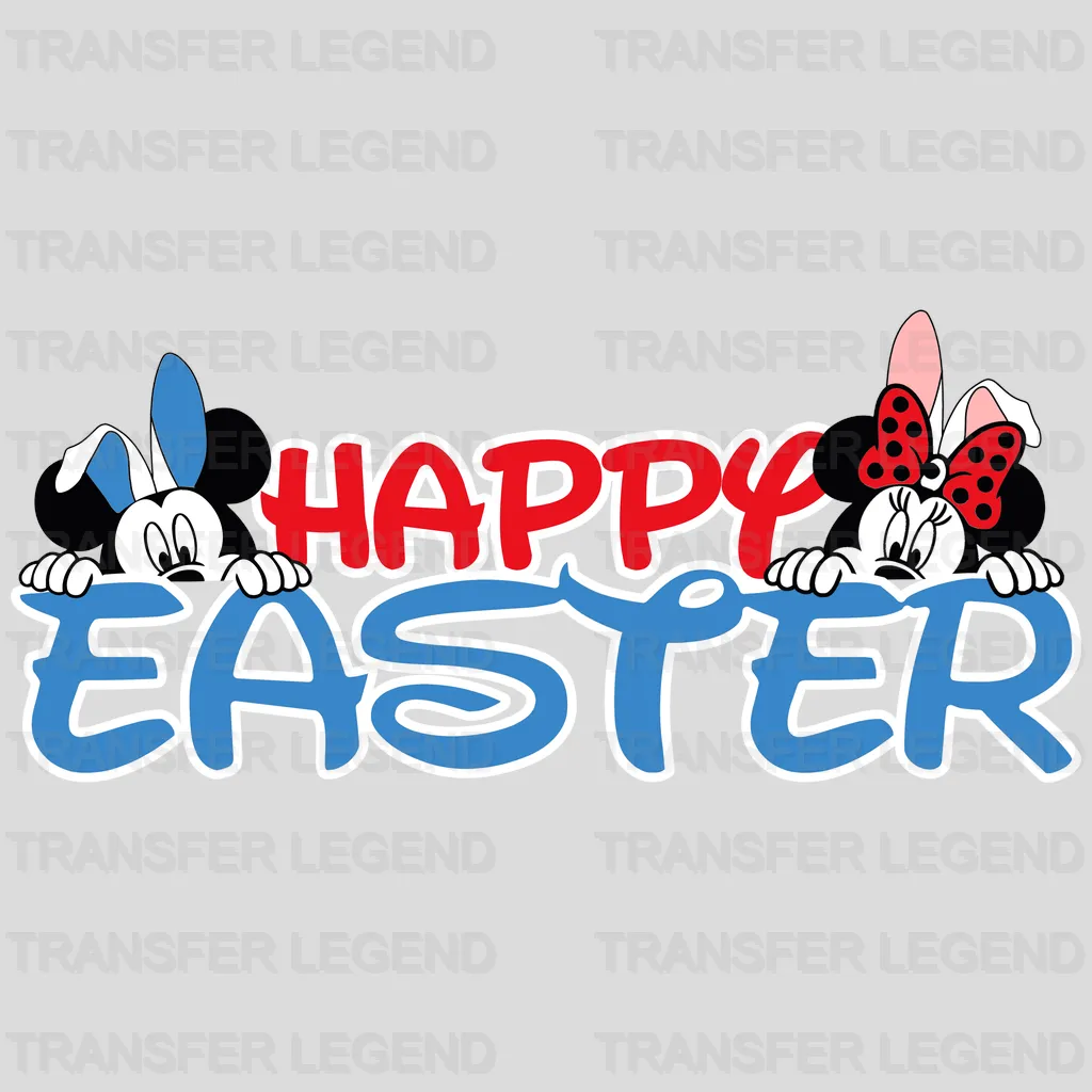 Happy Easter Mick and Mi Design - DTF heat transfer - transferlegend