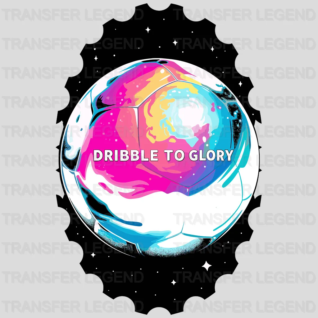 Dribble To Glory Soccer Design - DTF Heat Transfers - transferlegend