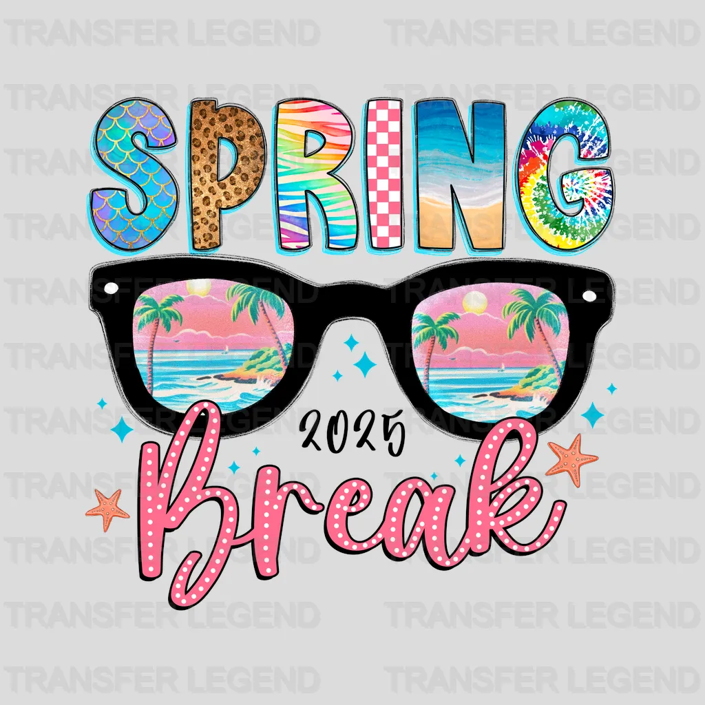 Spring Break 2025 Summer Design - DTF Heat Transfers - transferlegend