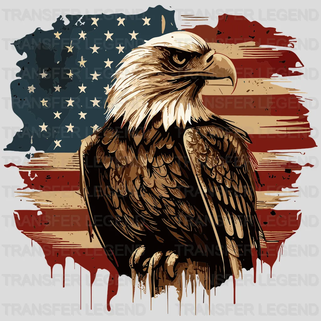 Love The Eagle USA Design - DTF Heat Transfers - transferlegend