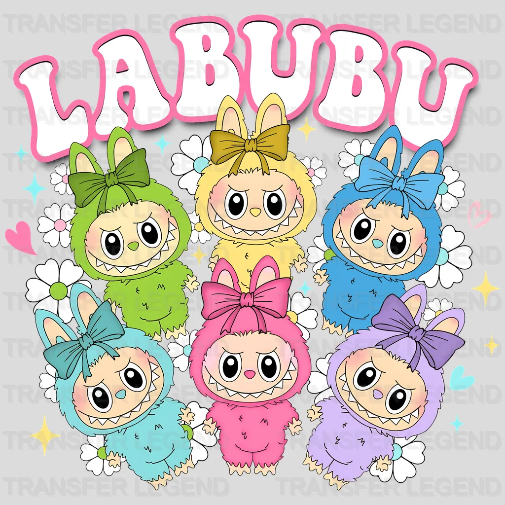 Keep Smiling 2 Labubu Design - DTF Heat Transfers