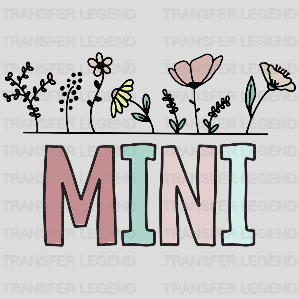 Mama Mini - Baby and Mama - Family Matching -  Design - DTF heat transfer - transferlegend