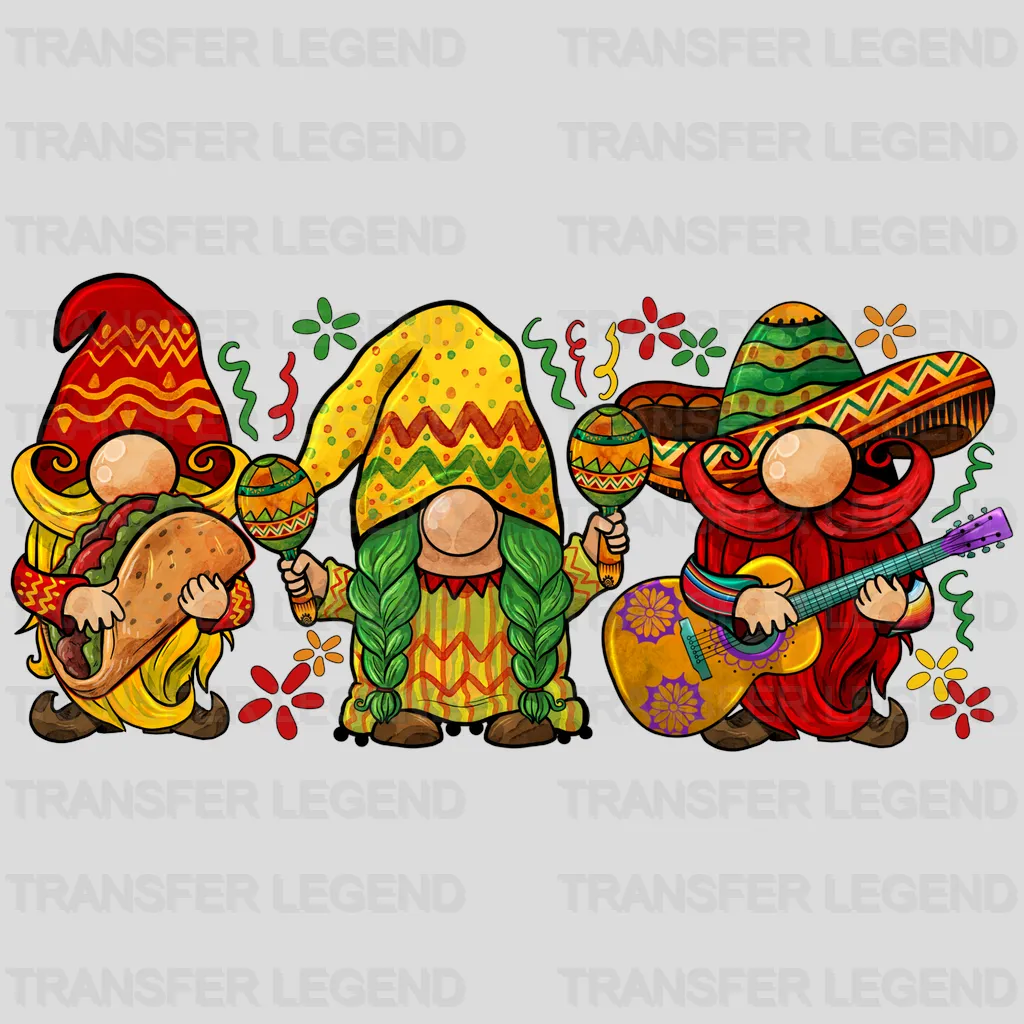 Gnomies - Cinco De Mayo DTF heat transfer - transferlegend