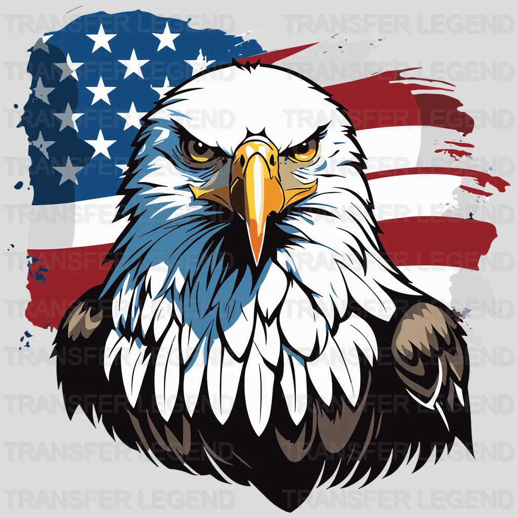 Proud Eagle USA Design - DTF Heat Transfers - transferlegend