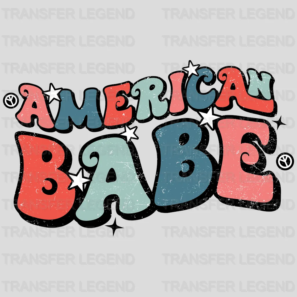 American Babe DTF Transfer - transferlegend