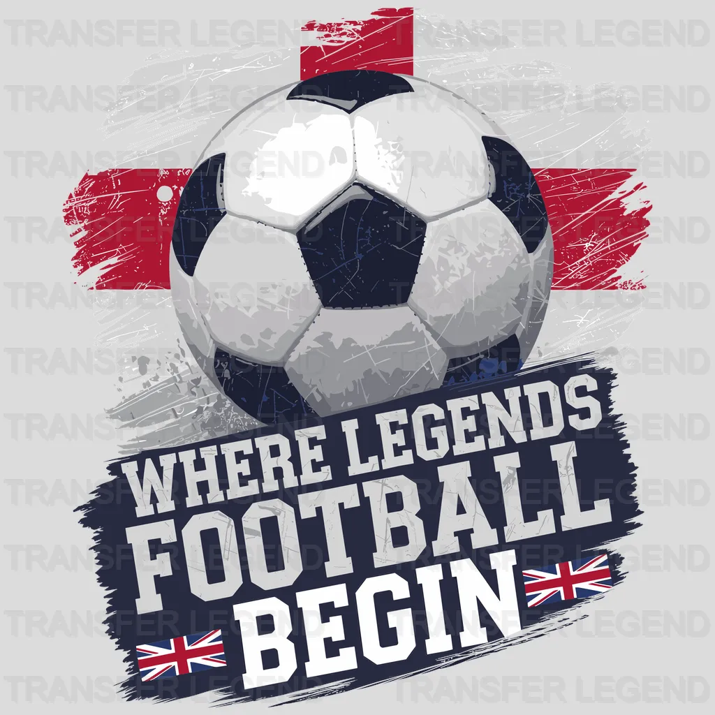 UK Legends Soccer Design - DTF Heat Transfers - transferlegend