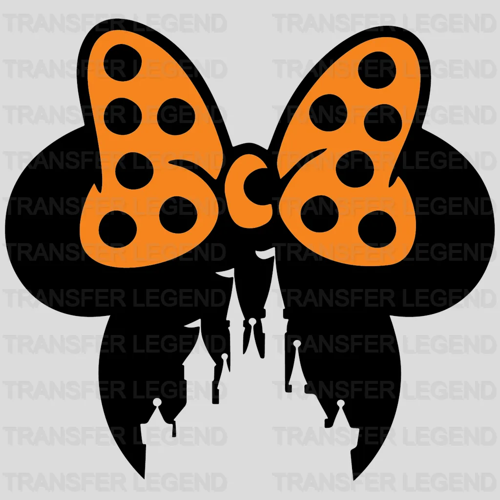 Halloween Minne Head Castle Design - DTF heat transfer - transferlegend
