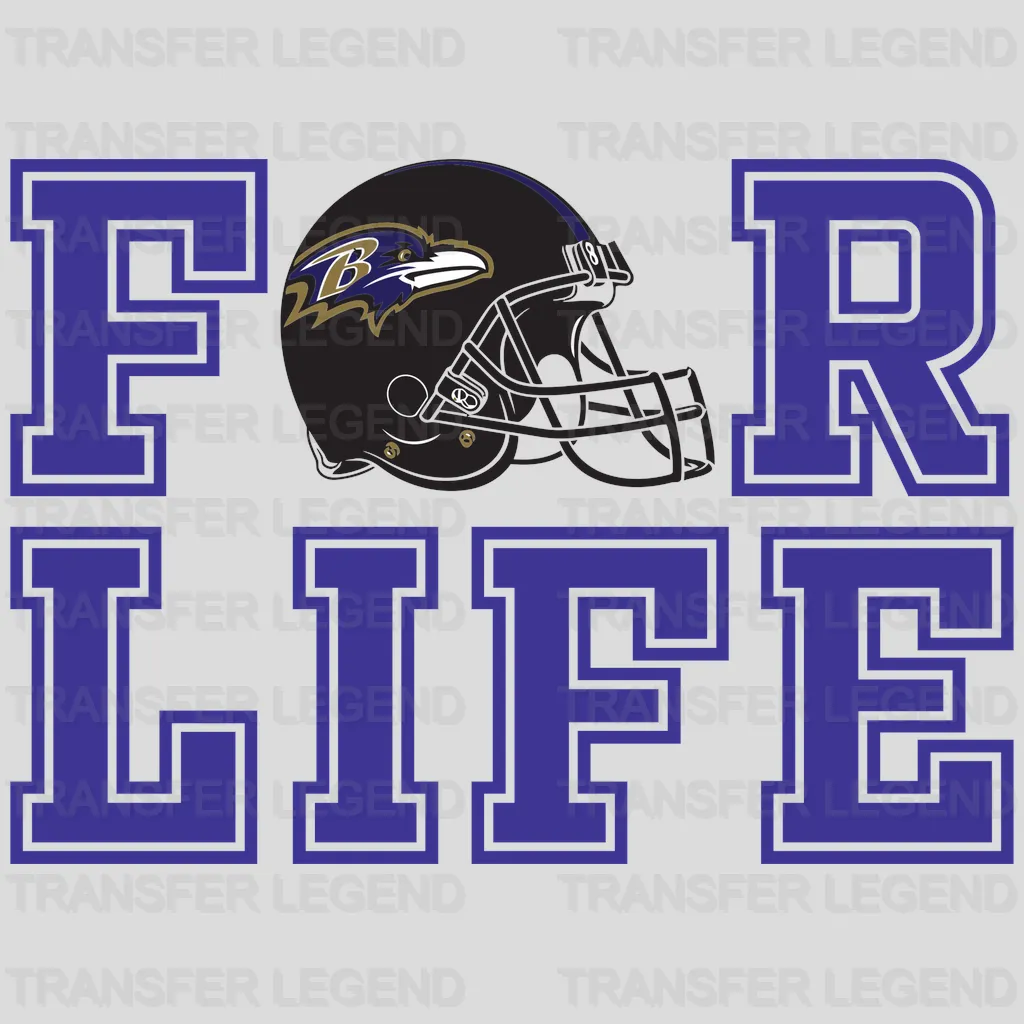 Baltimore Ravens Girl Character Graphic NFL Design - DTF Heat Transfer
