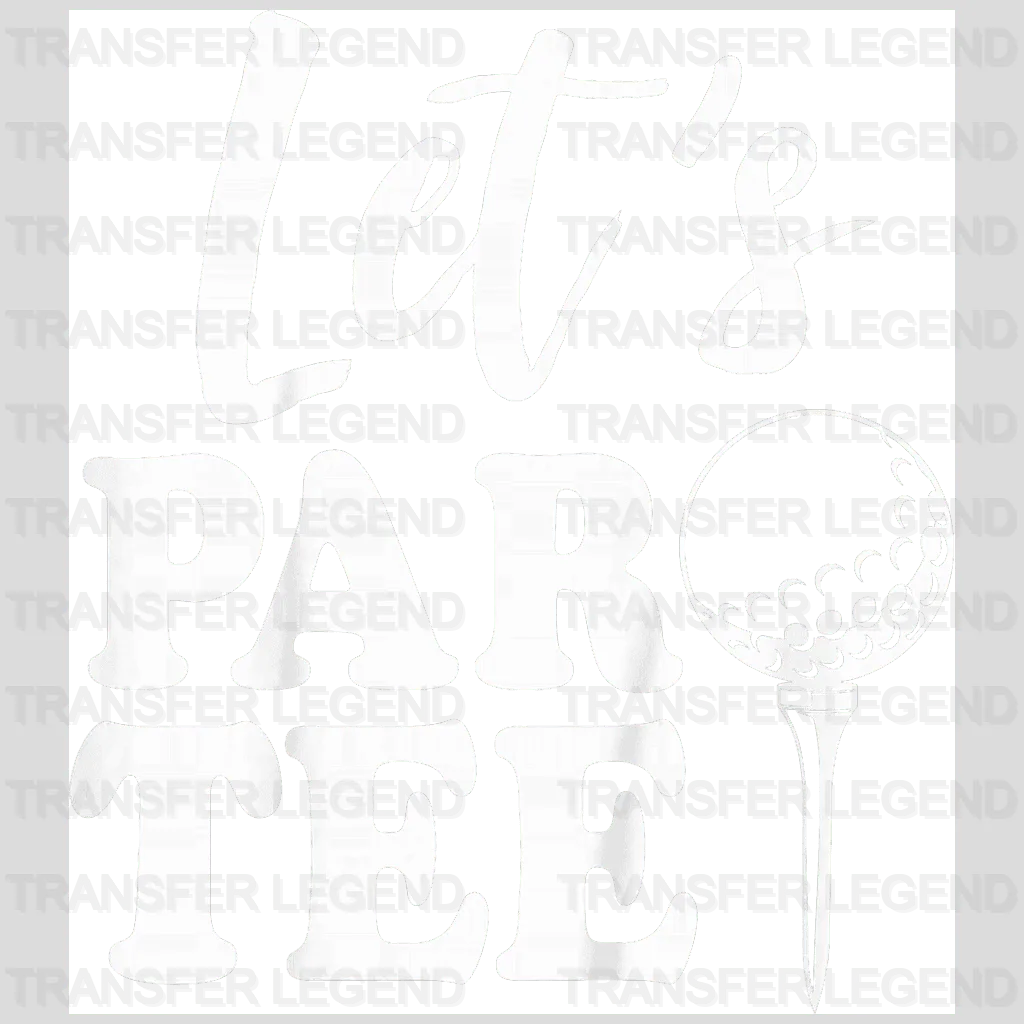 Par Tee 6 Golf Design - DTF Heat Transfers - transferlegend