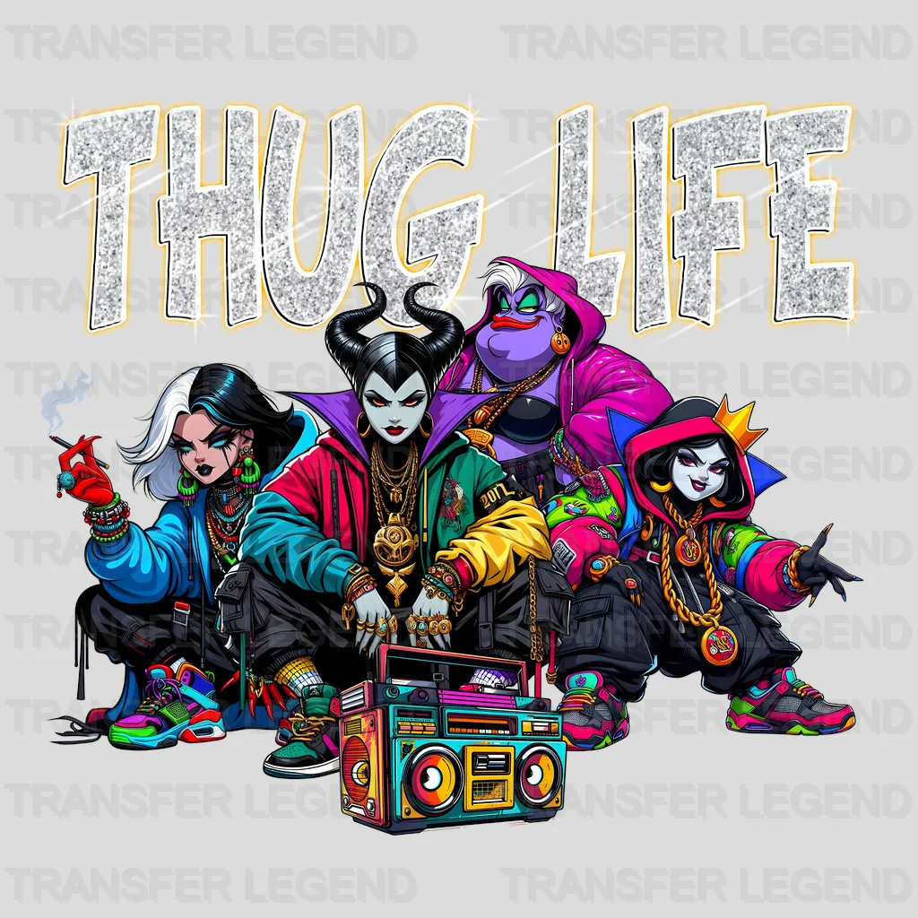 THUG LIFE MUSIC  Disney Designs - DTF Heat Transfers