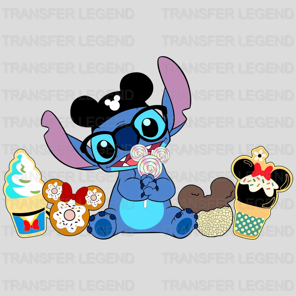 Stitch Snacks Design - DTF heat transfer - transferlegend