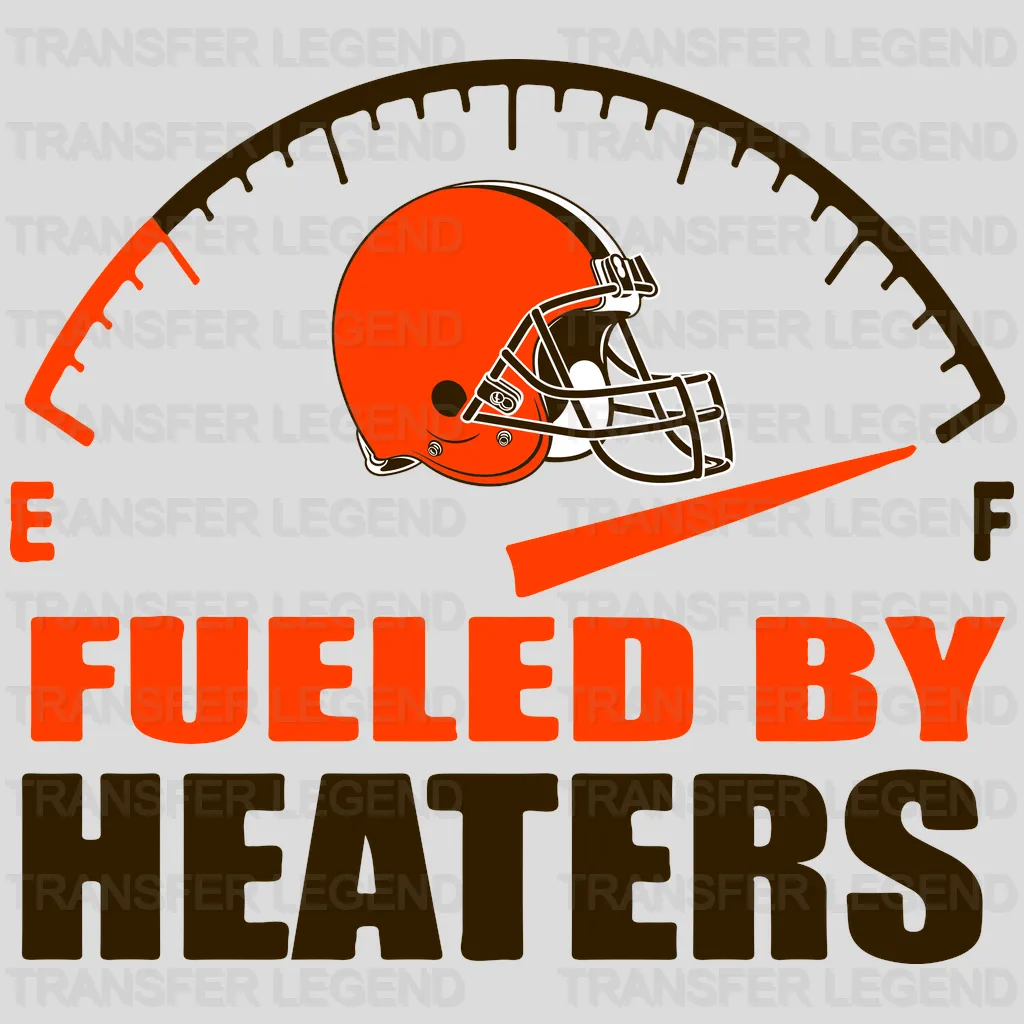 Cleveland Browns Fueled By Haters Gauge NFL Design - DTF Heat Transfer