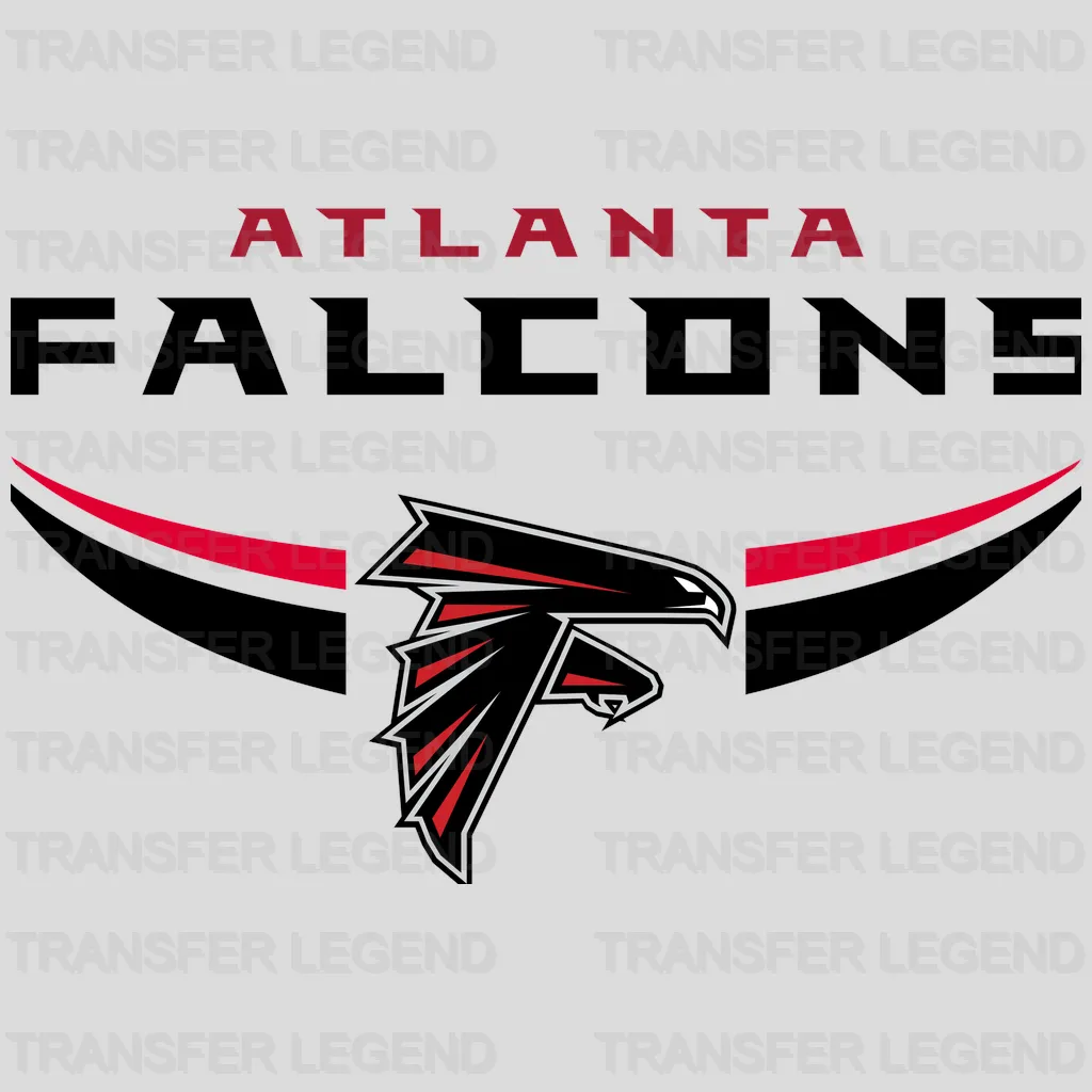 Atlanta Falcons Wordmark Banner NFL Design - DTF Heat Transfer