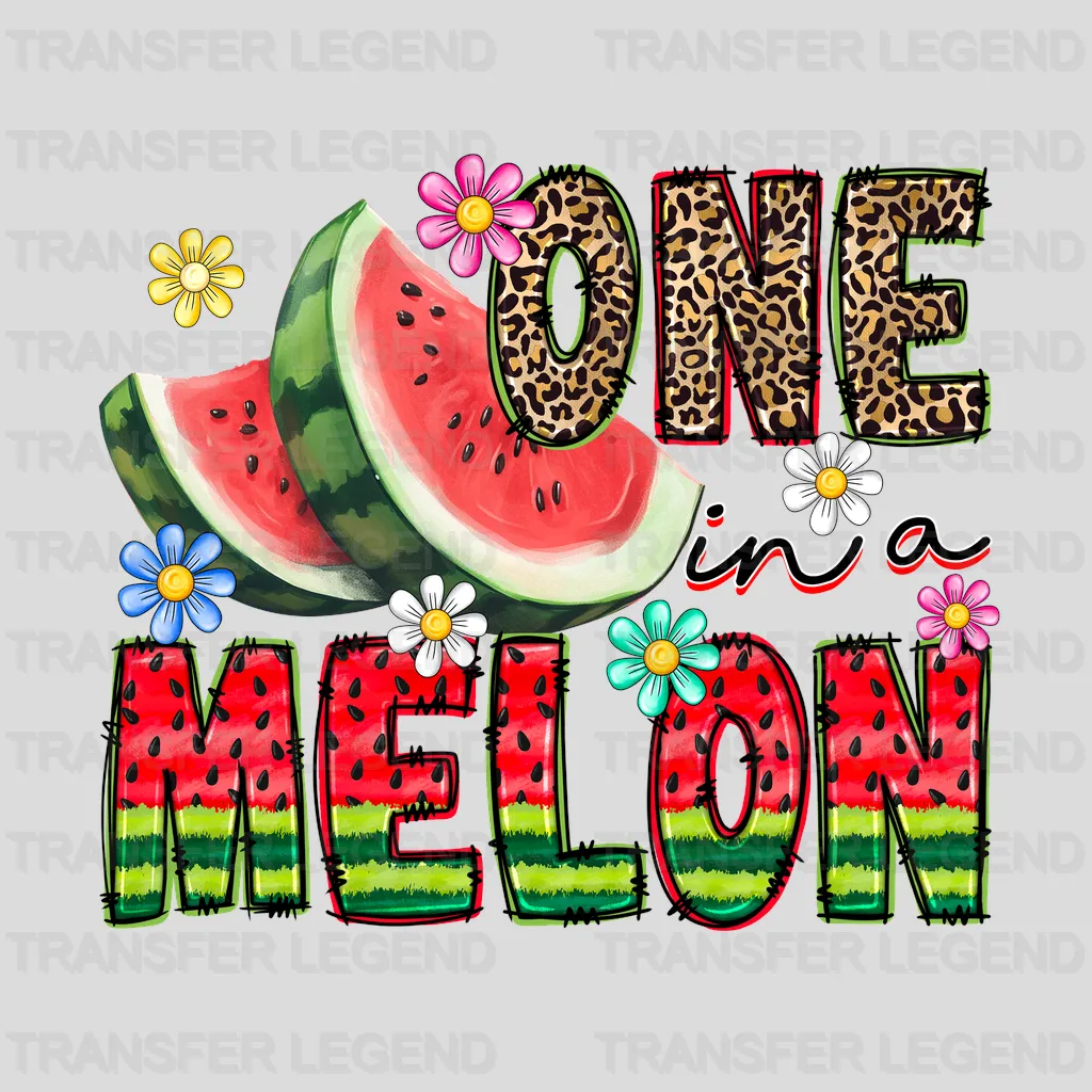 One In A Melon Summer Design - DTF Heat Transfers - transferlegend