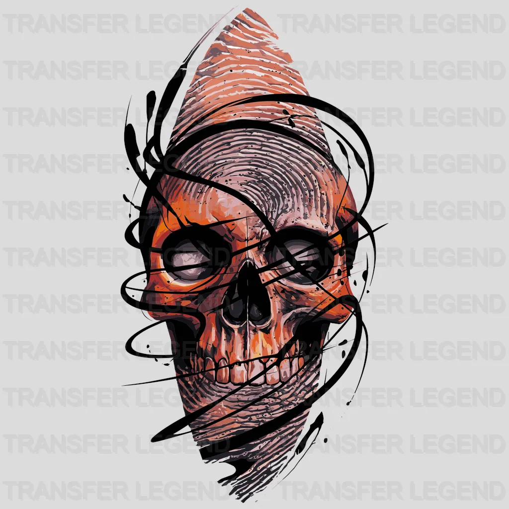 Skull Of Waves Surfing Design - DTF Heat Transfers - transferlegend