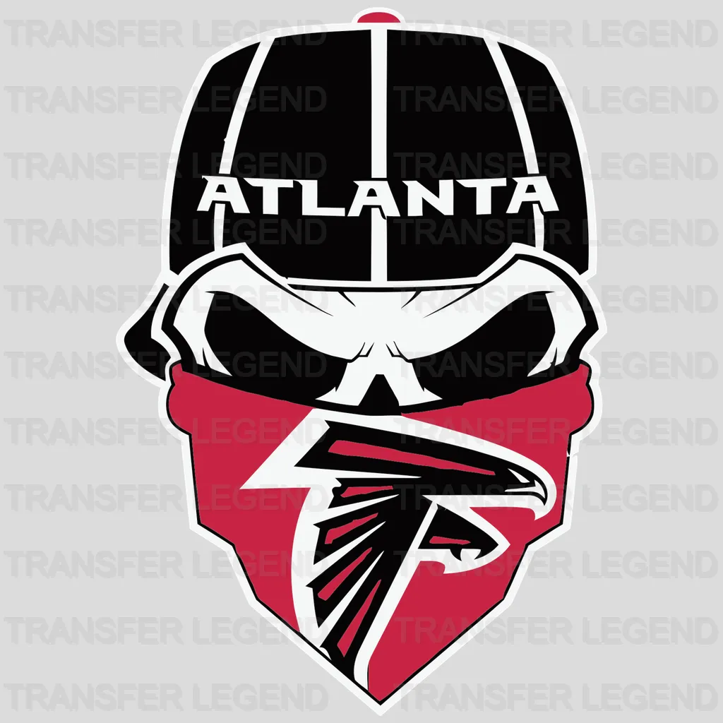 Atlanta Falcons Flying Head Silhouette NFL Design - DTF Heat Transfer