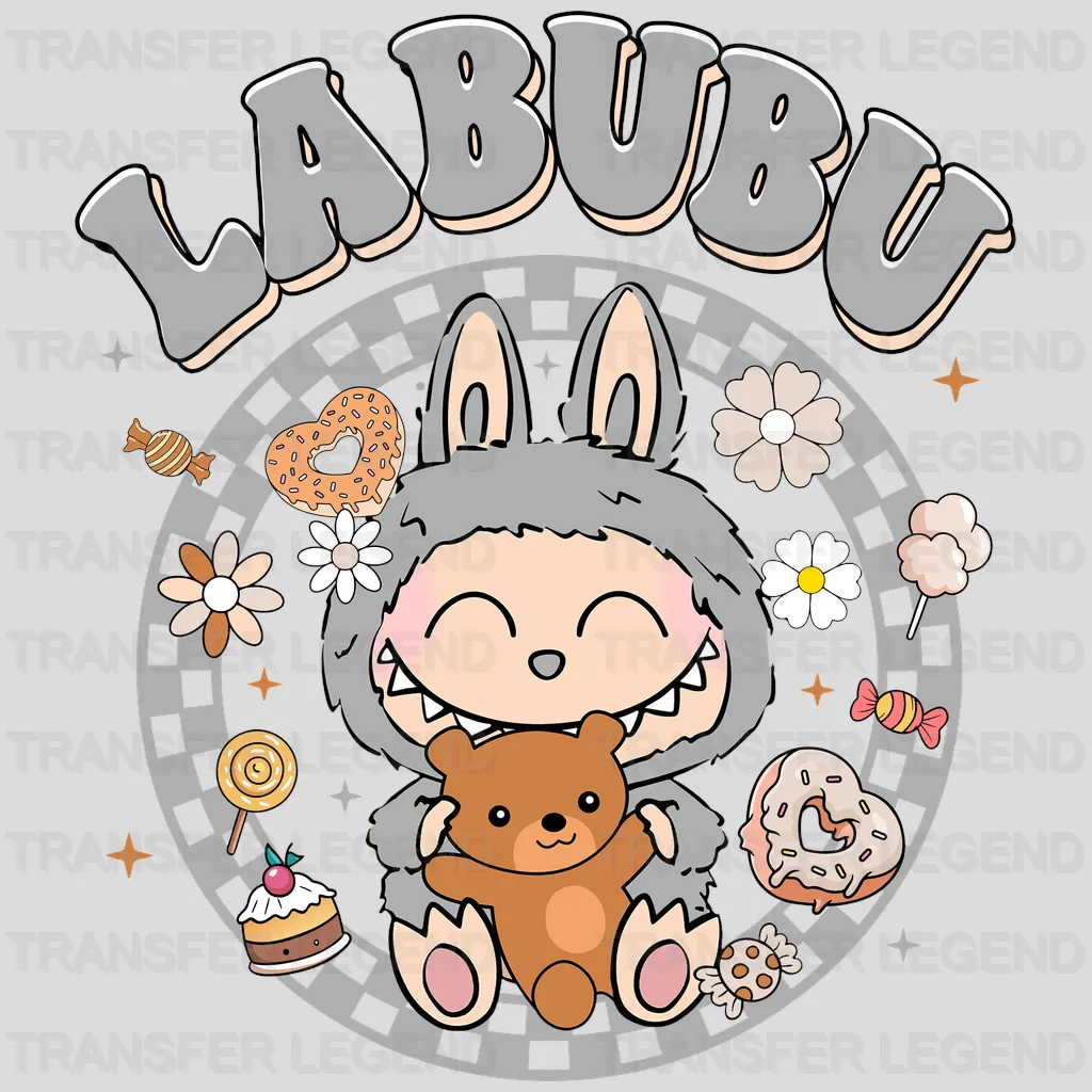 Baby Teddy Bear Labubu Design - DTF Heat Transfers