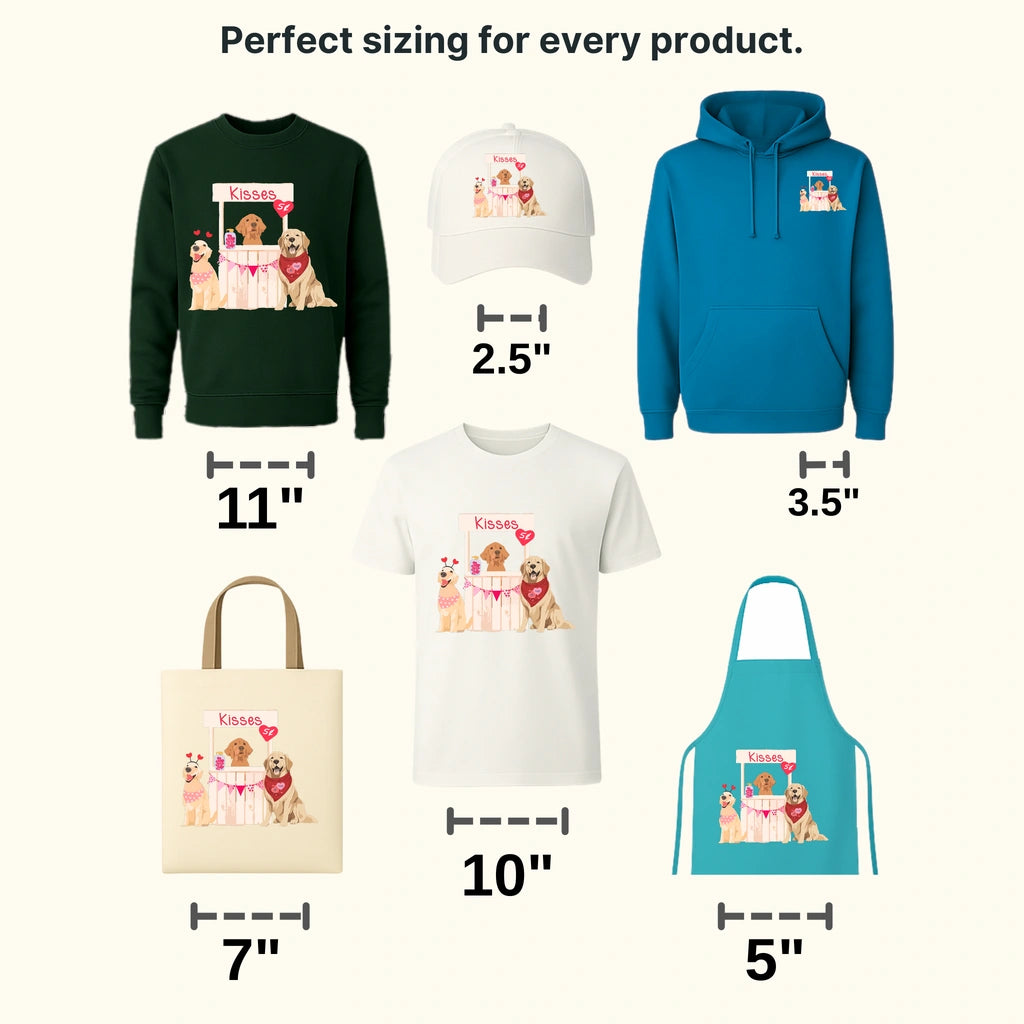 Kiss Stand Valentine's Day Design - DTF heat transfer - transferlegend