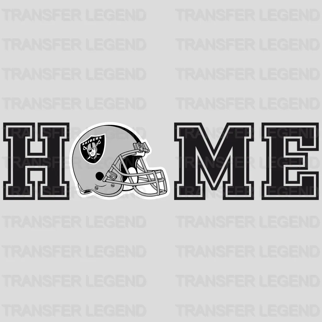 Las Vegas Raiders classic grey helmet icon sticker style, NFL design - DTF Heat Transfer
