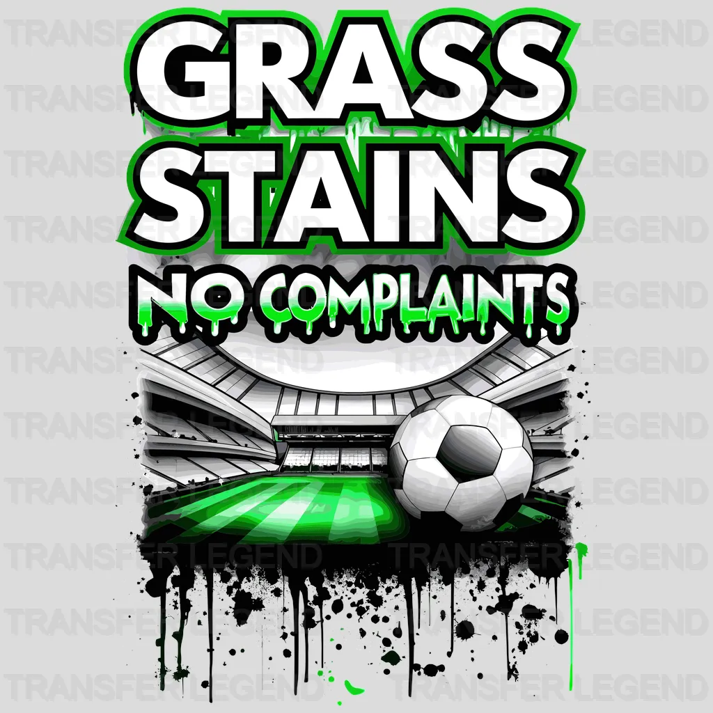 Grass Stains Soccer Design - DTF Heat Transfers - transferlegend
