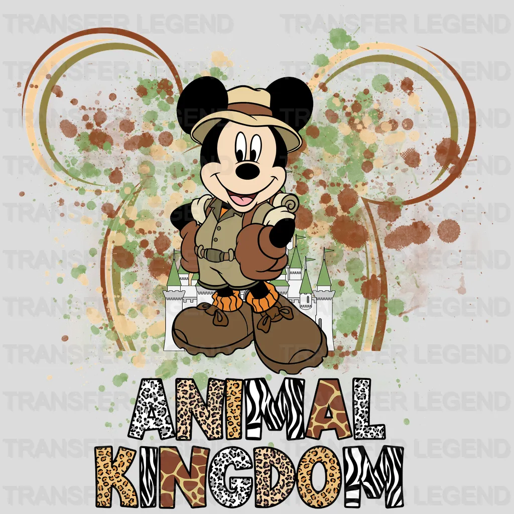 Animal Kingdom Micky Disney Designs - DTF Heat Transfers