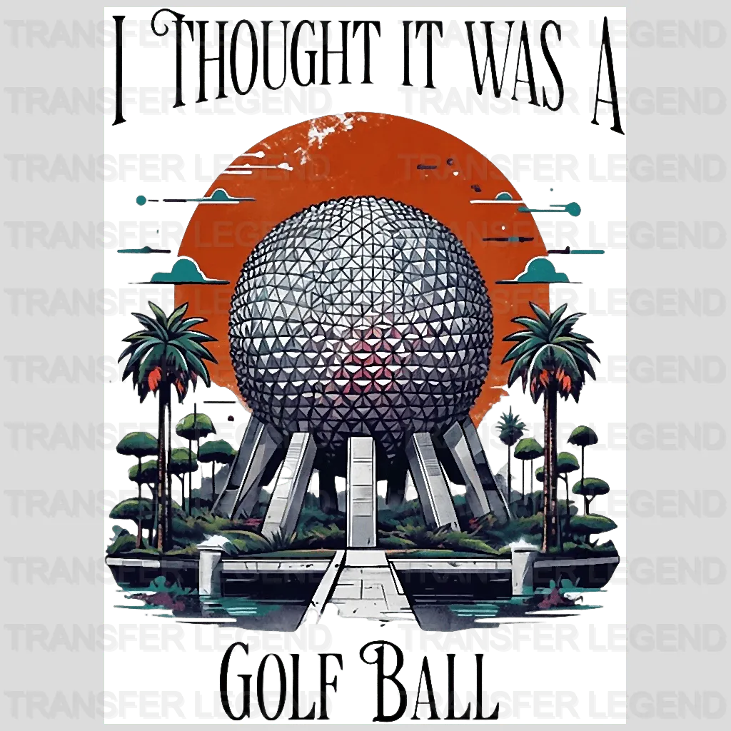 Golf Ball 2 Golf Design - DTF Heat Transfers - transferlegend