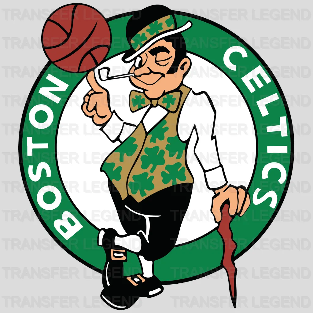 Boston Celtics Classic Lucky the Leprechaun Roundel NBA Design - DTF Heat Transfer