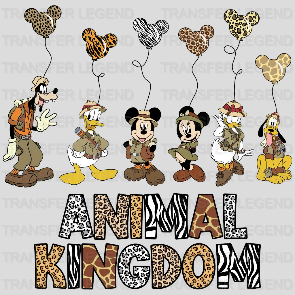 Animal Kingdom Friends Disney Designs - DTF Heat Transfers