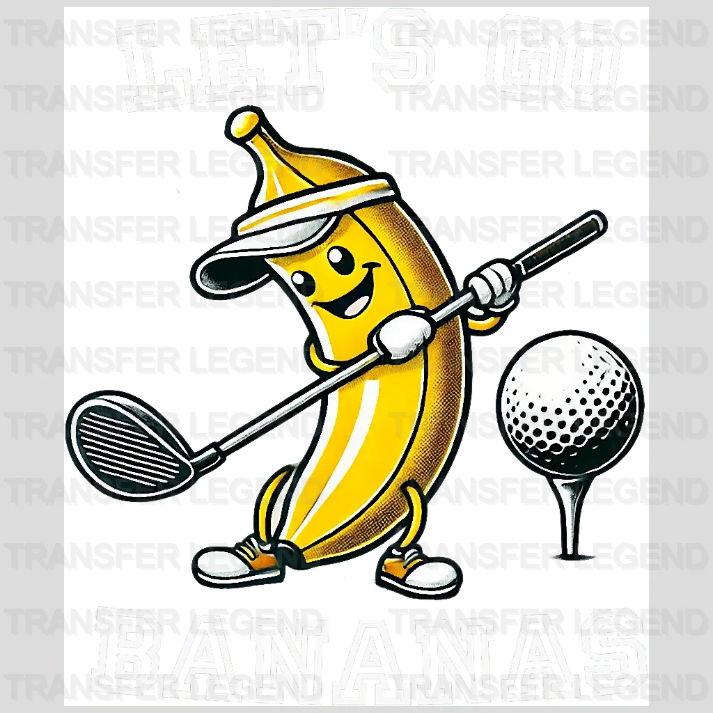 Banana Golf Golf Design - DTF Heat Transfers - transferlegend