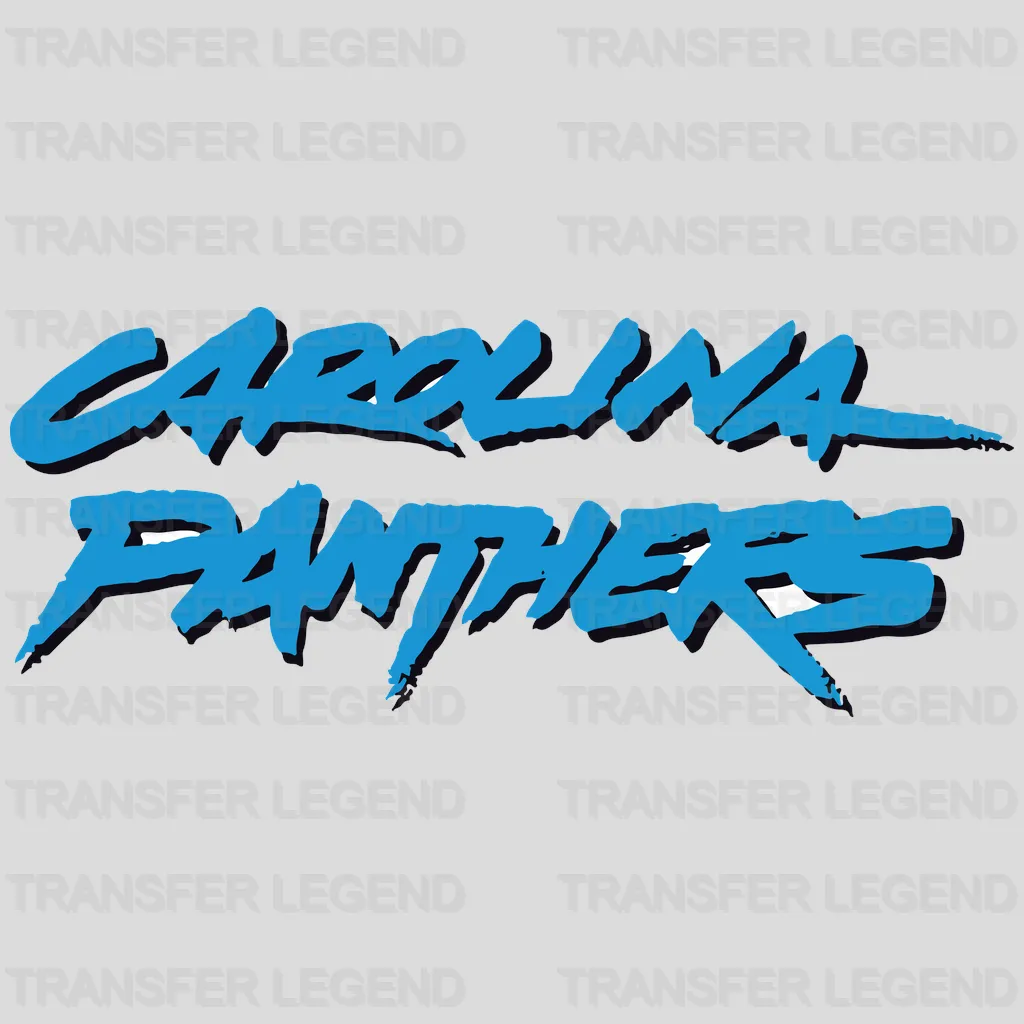 Carolina Panthers Script Wordmark NFL Design - DTF Heat Transfer