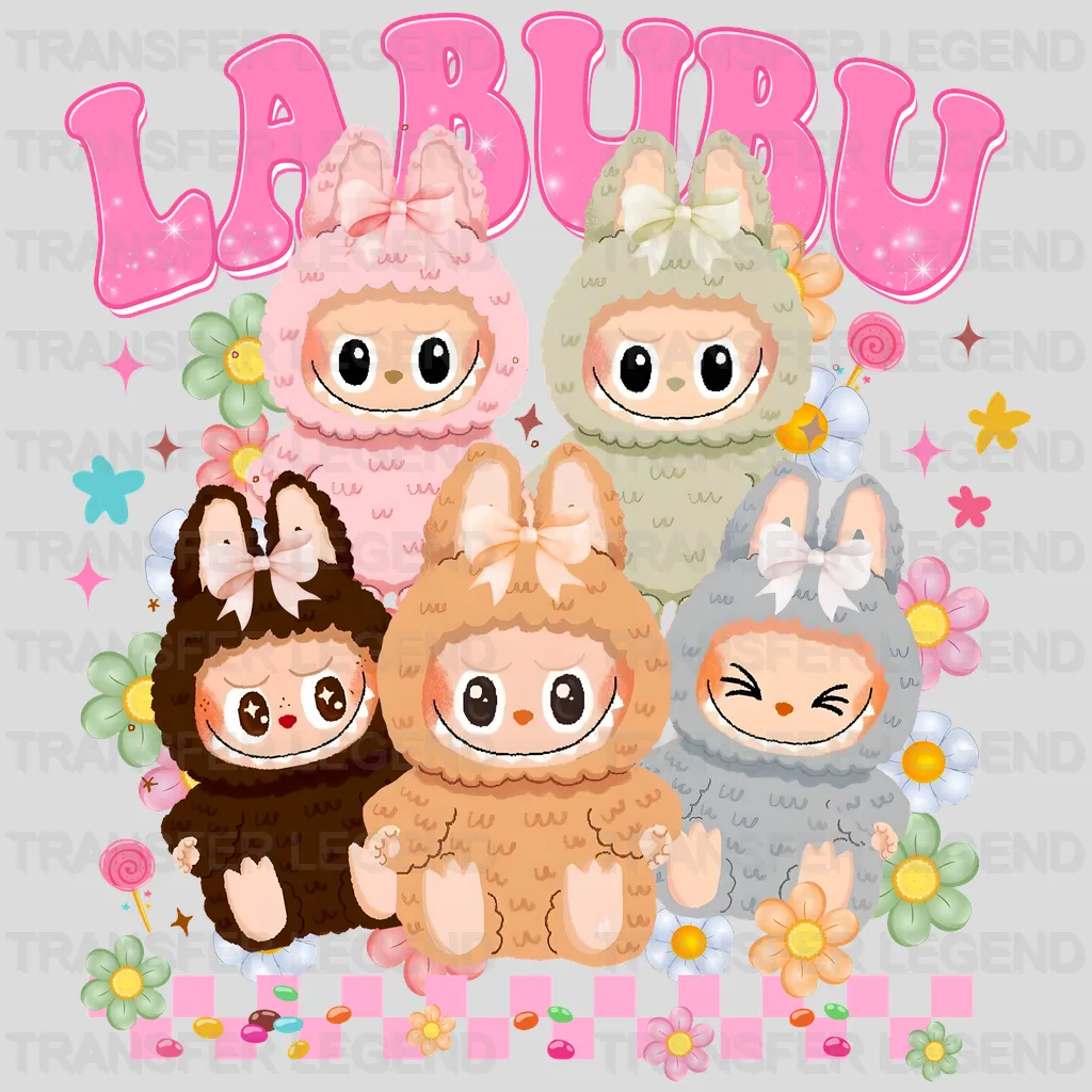 Baby Smile Time Labubu Design - DTF Heat Transfers