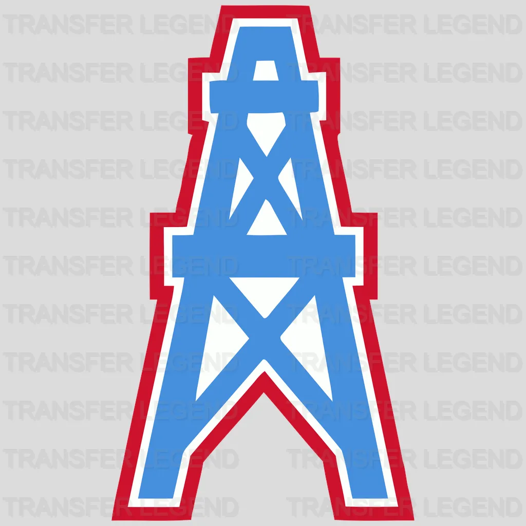 Tennessee Titans Throwback Oil Derrick Logo NFL Design - DTF Heat Transfer