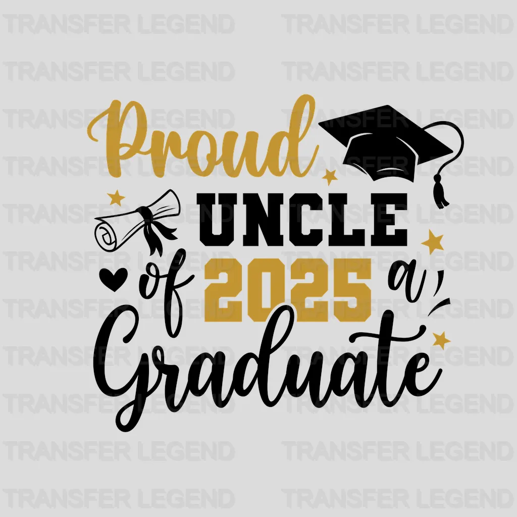 Proud Uncle Graduation Design - DTF Heat Transfers - transferlegend