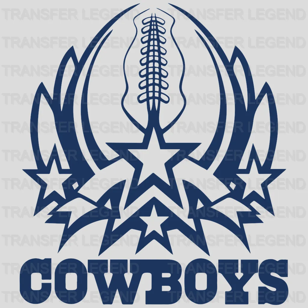 Dallas Cowboys “We Dem Boyz” Wordmark NFL Design - DTF Heat Transfer
