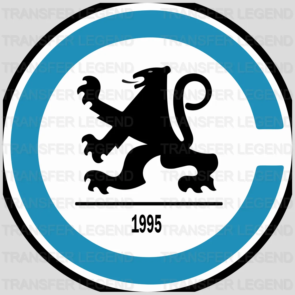 Carolina Panthers Rampant Lion Crest NFL Design - DTF Heat Transfer