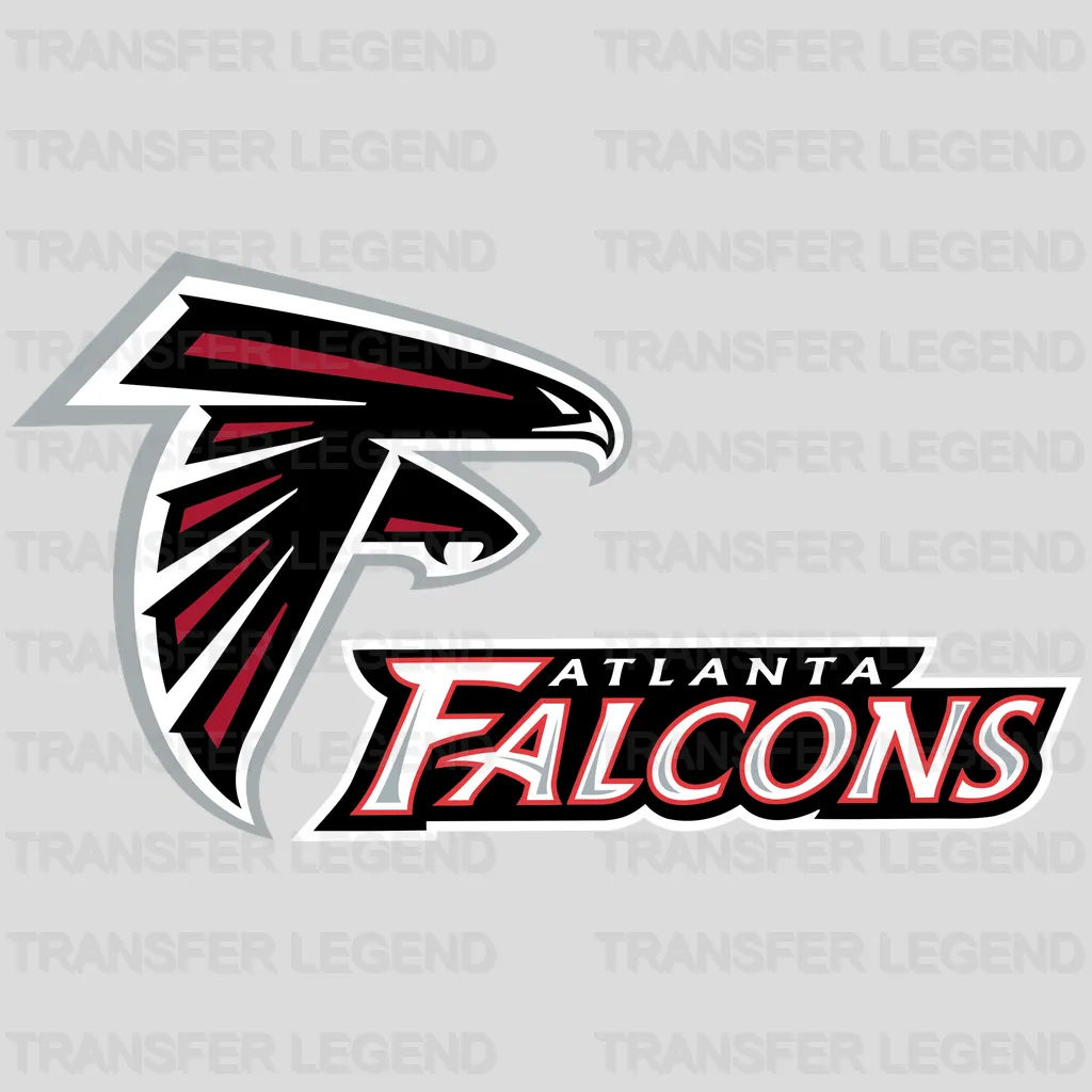 Atlanta Falcons Swoosh Head Logo NFL Design - DTF Heat Transfer