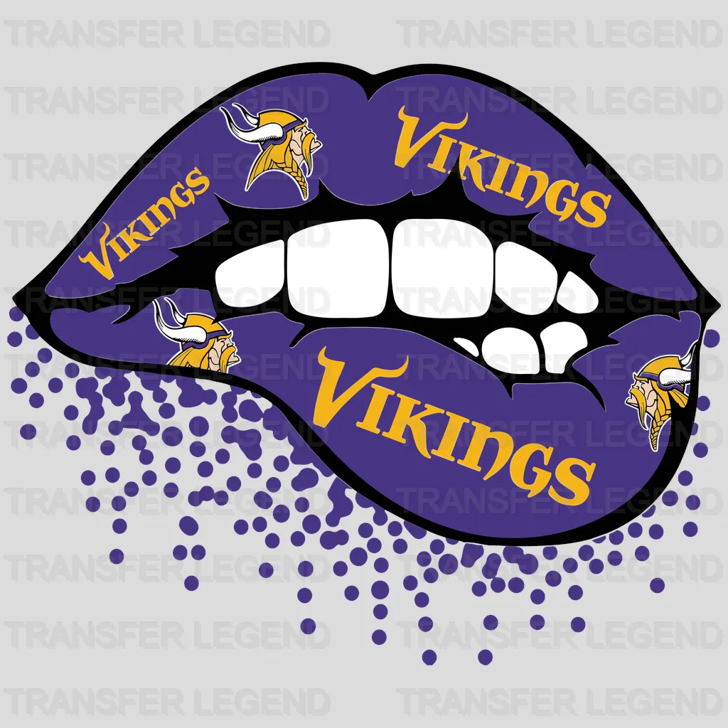 Minnesota Vikings Ripped‑Chest Reveal Emblem NFL Design - DTF Heat Transfer