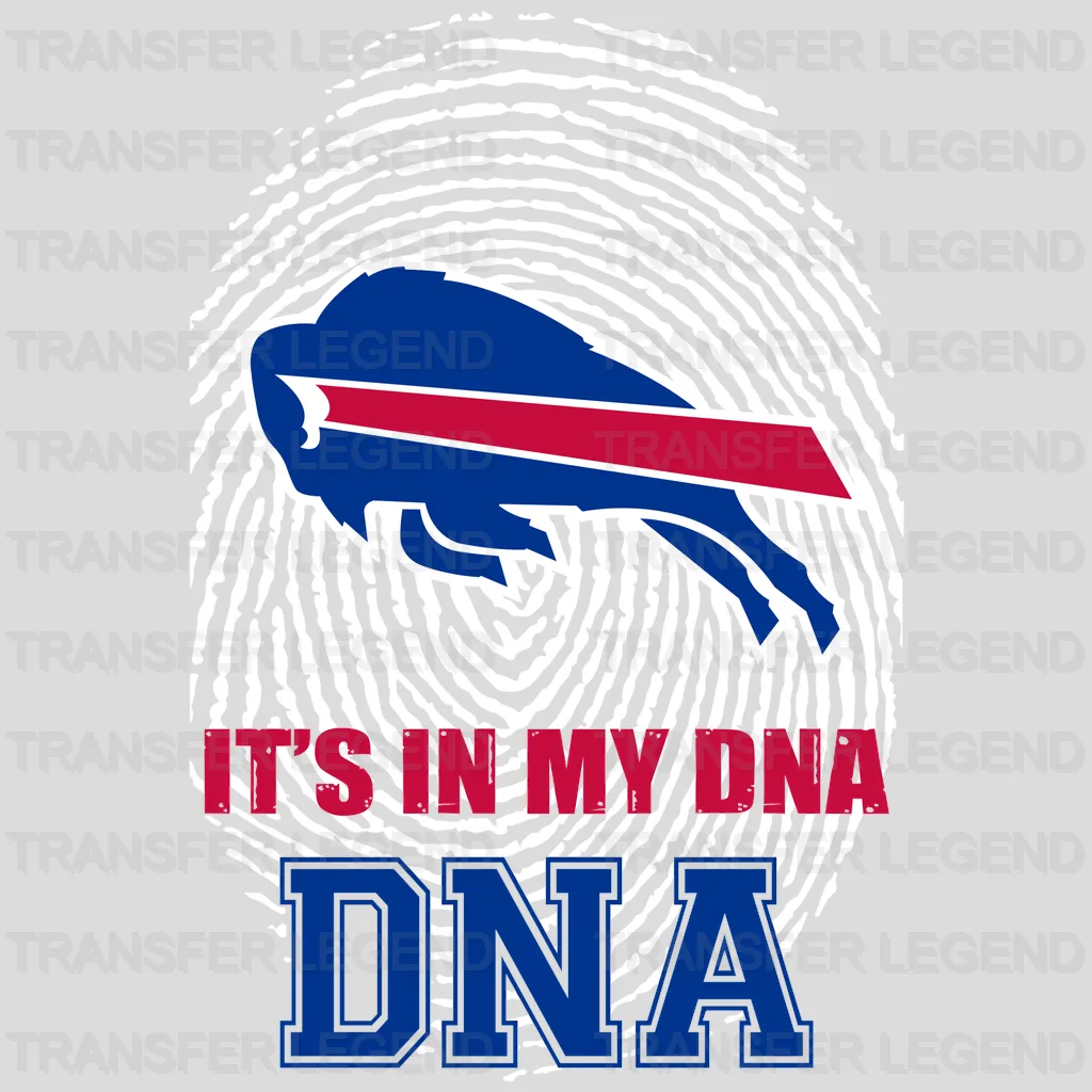 Buffalo Bills DNA Fingerprint Emblem NFL Design - DTF Heat Transfer
