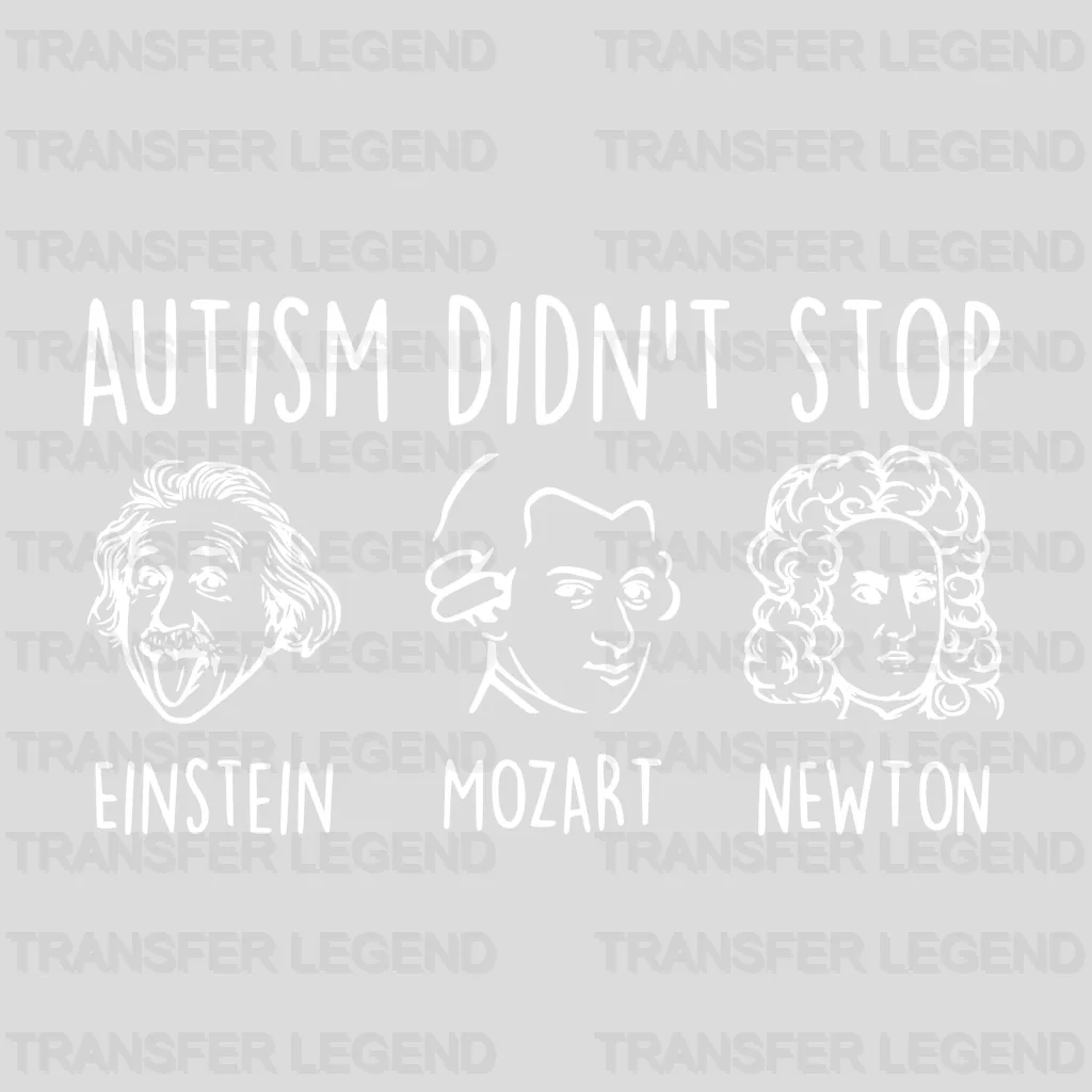 Autim Didn't Stop Autim Awareness Design - DTF heat transfer - transferlegend