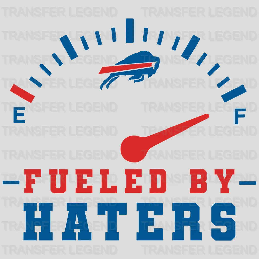 Buffalo Bills Fueled By Haters Gauge NFL Design - DTF Heat Transfer