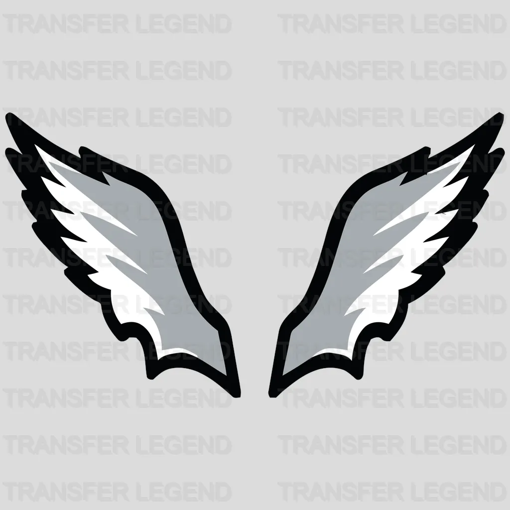 Philadelphia Eagles stylized eagle wings icon, NFL design - DTF Heat Transfer