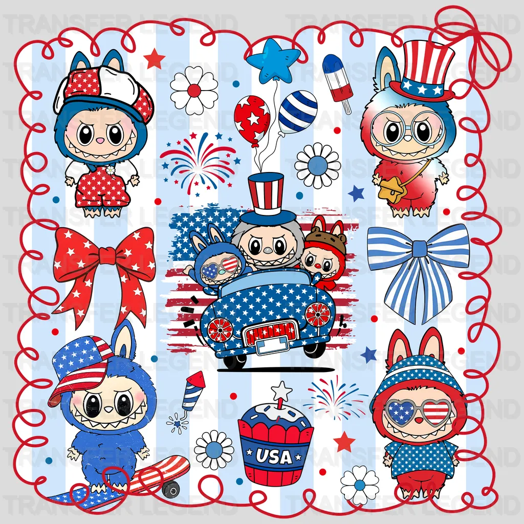 Always USA Labubu Design - DTF Heat Transfers